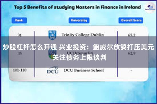 炒股杠杆怎么开通 兴业投资：鲍威尔放鸽打压美元 关注债务上限谈判