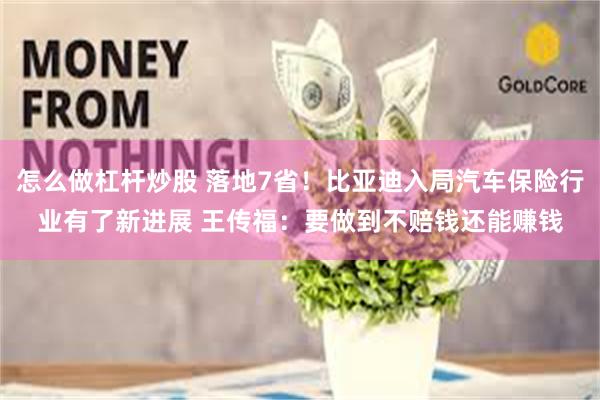 怎么做杠杆炒股 落地7省！比亚迪入局汽车保险行业有了新进展 王传福：要做到不赔钱还能赚钱