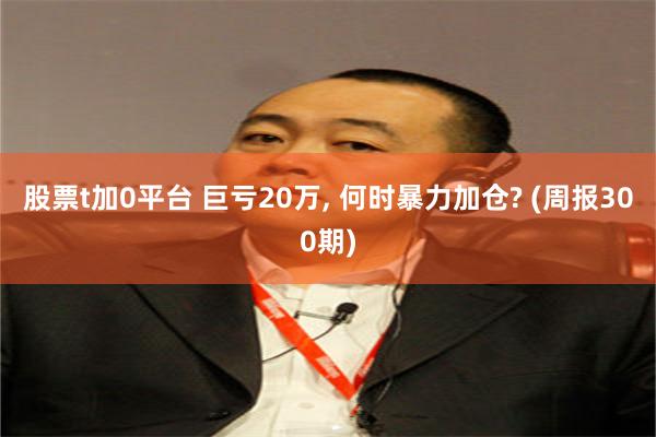 股票t加0平台 巨亏20万, 何时暴力加仓? (周报300期)