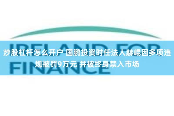 炒股杠杆怎么开户 国鹏投资时任法人赫崐因多项违规被罚9万元 并被终身禁入市场
