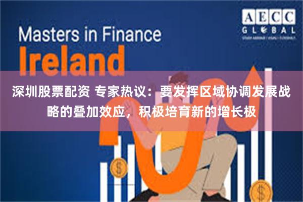 深圳股票配资 专家热议：要发挥区域协调发展战略的叠加效应，积极培育新的增长极