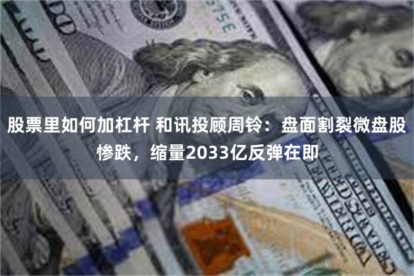 股票里如何加杠杆 和讯投顾周铃:盘面割裂微盘股惨跌,缩量2033亿反弹在即