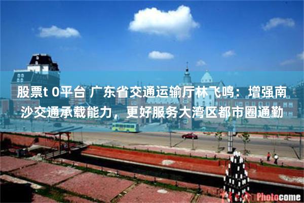 股票t 0平台 广东省交通运输厅林飞鸣：增强南沙交通承载能力，更好服务大湾区都市圈通勤