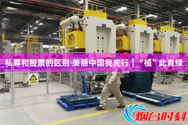 私募和股票的区别 美丽中国我先行｜“植”此青绿