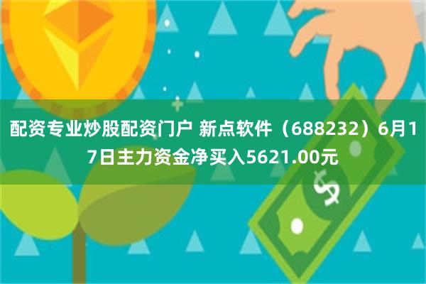 配资专业炒股配资门户 新点软件（688232）6月17日主力资金净买入5621.00元