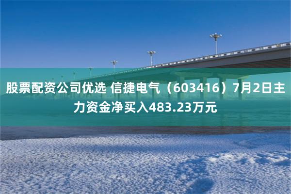 股票配资公司优选 信捷电气（603416）7月2日主力资金净买入483.23万元
