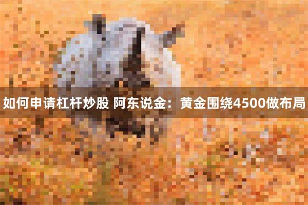 如何申请杠杆炒股 阿东说金：黄金围绕4500做布局