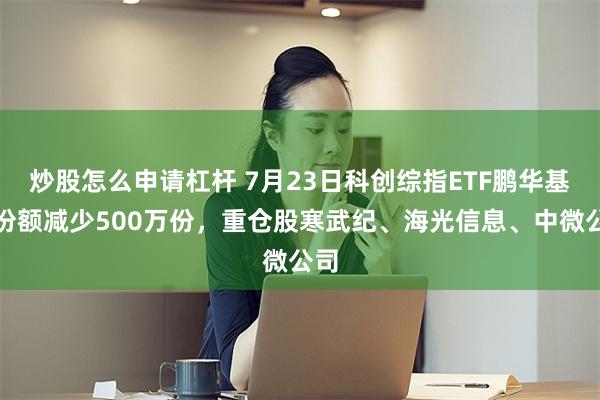 炒股怎么申请杠杆 7月23日科创综指ETF鹏华基金份额减少500万份，重仓股寒武纪、海光信息、中微公司