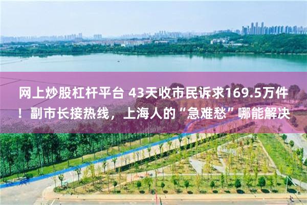 网上炒股杠杆平台 43天收市民诉求169.5万件！副市长接热线，上海人的“急难愁”哪能解决