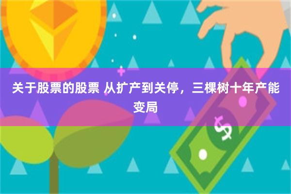 关于股票的股票 从扩产到关停，三棵树十年产能变局