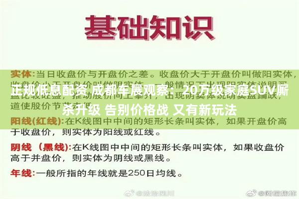 正规低息配资 成都车展观察:20万级家庭SUV厮杀升级 告别价格战 又有新玩法